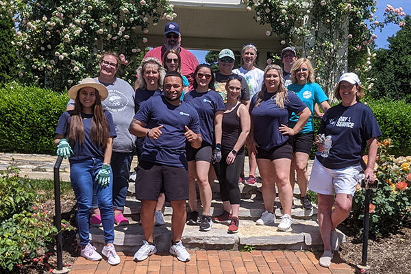 team members posing for a group photo